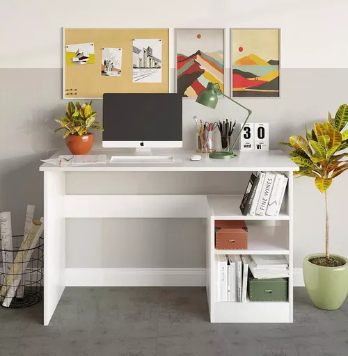 cumpără Masă de birou Trendy Bahar, Alb, 120x74x50cm în Chișinău 