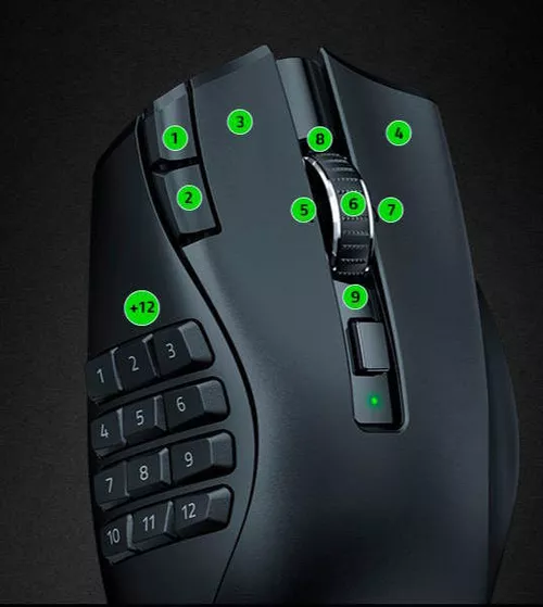 cumpără Mouse Razer RZ01-03600100-R3G1 Naga V2 HyperSpeed, Black în Chișinău 