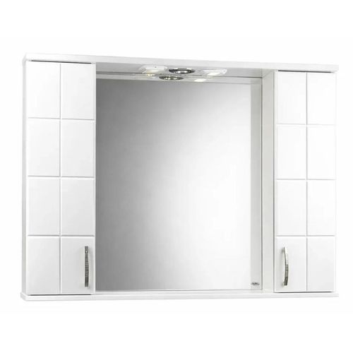 купить Зеркало для ванной Mashtab 5547 Domino 1000x200x720 Alb в Кишинёве 