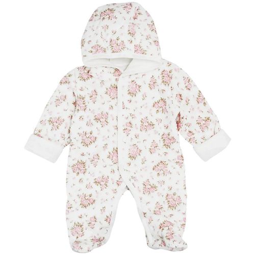 купить Детская одежда Minikin 241901762 Muslin Комбинезон с капюшоном цветы 1-3 мес (62 см) в Кишинёве 