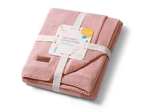 cumpără Lenjerie de pat pentru copii BabyOno 1671/01 Patura de bumbac cu captuseala de flanel (roz) în Chișinău 
