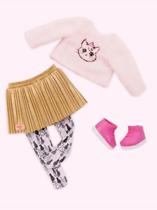 купить Кукла Battat BD31479Z Melena 46 cm cu pisicuta, 57456 в Кишинёве 