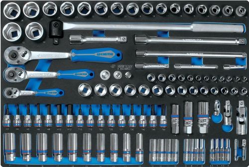 cumpără Set de unelte de mână King Tony 9-9503MRV01 Набор 1/4", 3/8", 1/2" торц.головок 6 гран. с принадл. 103 пр. (FOAM) în Chișinău 