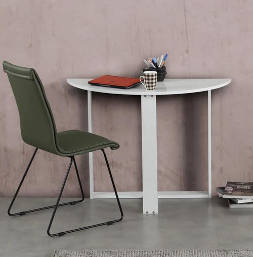cumpără Masă de birou Trendy Middle, Alb, 106x77x45cm în Chișinău 