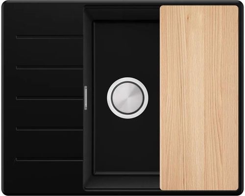 купить Мойка кухонная Primagran Copenhagen 620-50 Top Black + accesorii 500x620 MKIKC в Кишинёве 