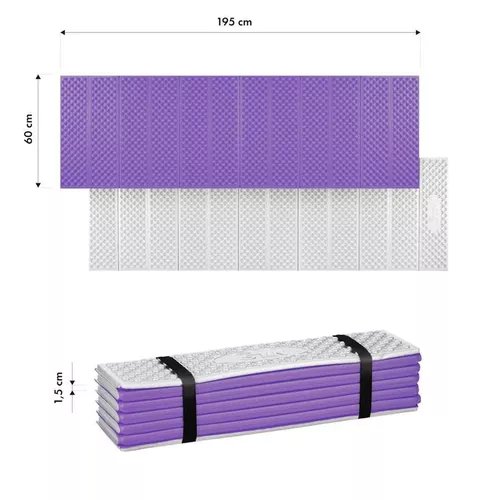 cumpără Saltea camping Nils NC17103 Camp XPE 195cm cu strat de aluminiu, mov în Chișinău 