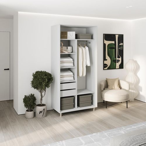 cumpără Dulap my-STYLE C10H0T02AM04-U11, 100x200, серый în Chișinău 