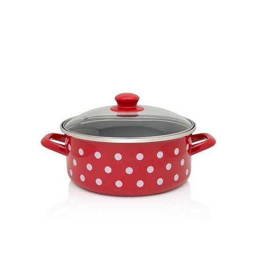 cumpără Cratiță Metalac 51667 эмалированная Classic 24cm, 4.75l, крышка стекло în Chișinău 