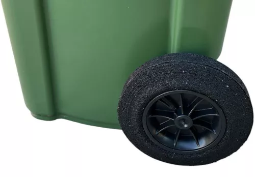 купить Урна для мусора Uniplast 37198 Cos pentru transportarea deseurilor 120 L pe roti (verde) HE в Кишинёве 