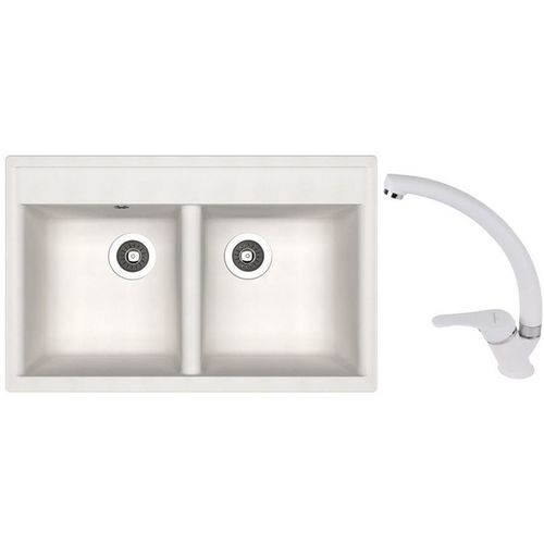 купить Мойка кухонная со смесителем Dr.Gans Astra 780 + SanDonna F 1069 alb в Кишинёве 