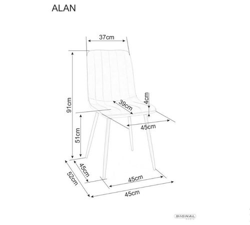 cumpără Scaun Signal Alan velvet în Chișinău 
