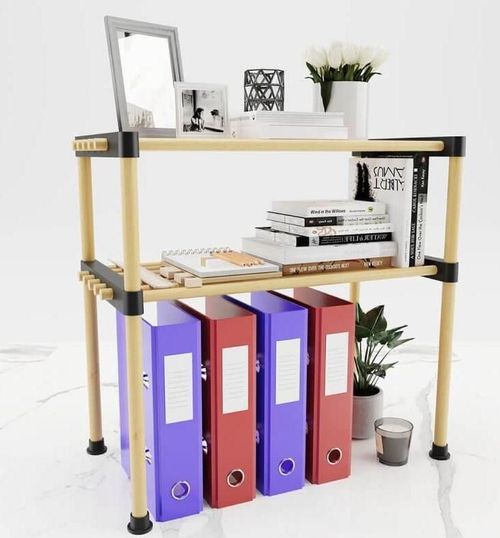 купить Полка для ванной Seowood SEO-8182 Raft din lemn (2 nivele) в Кишинёве 