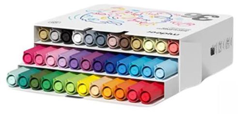 купить Набор для творчества Mideer MD1261 Set de markere acrilice cu peniță ultra moale, 36 culori в Кишинёве 