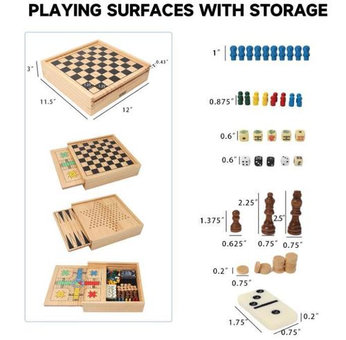 cumpără Joc educativ de masă ToyMall 008906 Chess 9in1 în Chișinău 