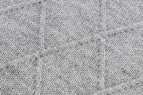 купить Домашний текстиль Askona Плед вязанный (квадрат) 130x170,дымчато-серый в Кишинёве 