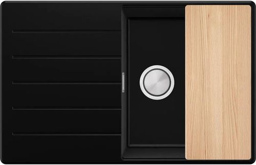 купить Мойка кухонная Primagran Copenhagen 780-50 Top Black + accesorii 500x780 MKHKC в Кишинёве 