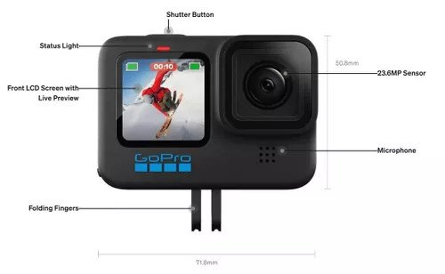 купить Экстрим-камера GoPro HERO 10 Black (CHDHX-102-RT) в Кишинёве 