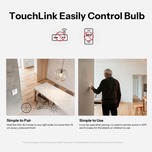 купить Выключатель электрический Sonoff Zigbee Smart Scene Button Orb 4-In-1 SNZB-01M в Кишинёве 