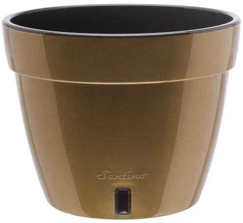 cumpără Ghiveci pentru flori Santino Asti (18.0L, Auriu/Negru) în Chișinău 