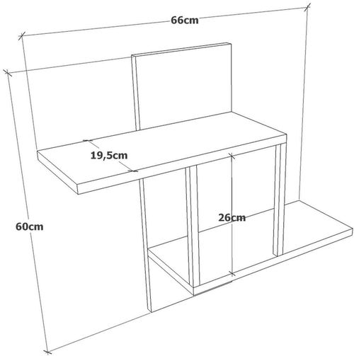 купить Полка декоративная Trendy VG14-A 66x60x19cm (GTR005445) в Кишинёве 