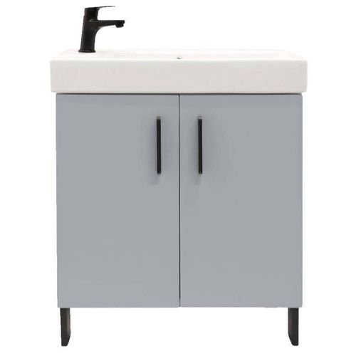 купить Шкаф под умывальник Bayro универсальный Vision под умыв. Stance 650 серый мат в Кишинёве 