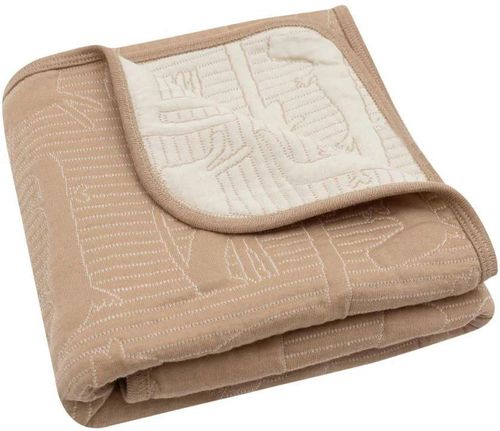 cumpără Lenjerie de pat pentru copii Jollein 516-511-68037 Paturica Jungle Jambo Biscuit/Oatmeal, 75x100cm în Chișinău 