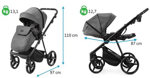 купить Детская коляска Adamex BLANC POLER PS-699 в Кишинёве 