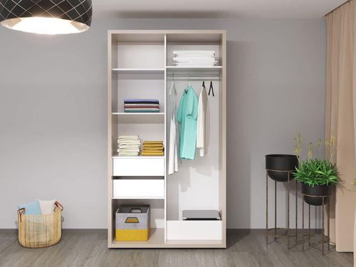 cumpără Dulap Bayro Parma 1200x2250x600 серый камень, купе în Chișinău 