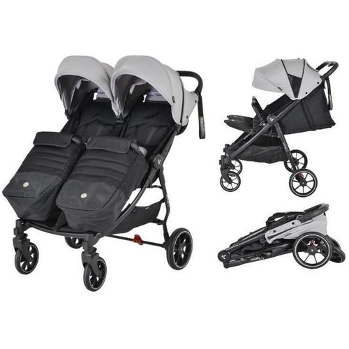 cumpără Сărucior pentru copii Moni 2Gether Ultimate Gray, pentru gemeni în Chișinău 