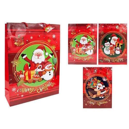 cumpără Decor de Crăciun și Anul Nou Promstore 02891 Punga pentru cadouri 38x13x56cm în Chișinău 