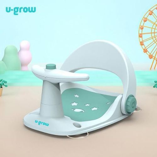 купить Аксессуар для купания U-Grow UGSB-0097-GRN Scaun de baie pentru bebeluși cu ghidon și spătar reglabil, verde в Кишинёве 