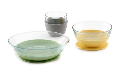 Набор посуды Beaba из стекла Duralex (3 ед.) Yellow 