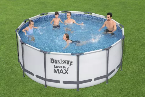cumpără Piscină cu cadru Bestway 56420BW Steel Pro Max 366x122cm, 10250L, carcas metal în Chișinău 