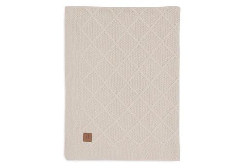 cumpără Lenjerie de pat pentru copii Jollein 516-511-68038 Paturica Check Knit Oatmeal, 75x100cm în Chișinău 