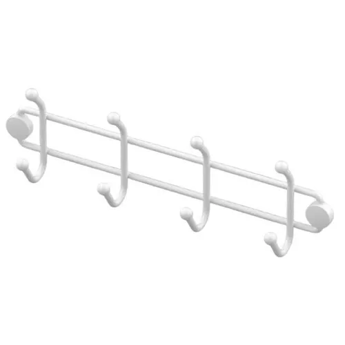 купить Вешалка для ванной Teknotel MG794 Настенный держатель 27.5x6x4 см, белый металл в Кишинёве 
