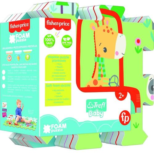 cumpără Covoraș de joacă Trefl 61389 Puzzle din spumă. Zâmbet în Chișinău 