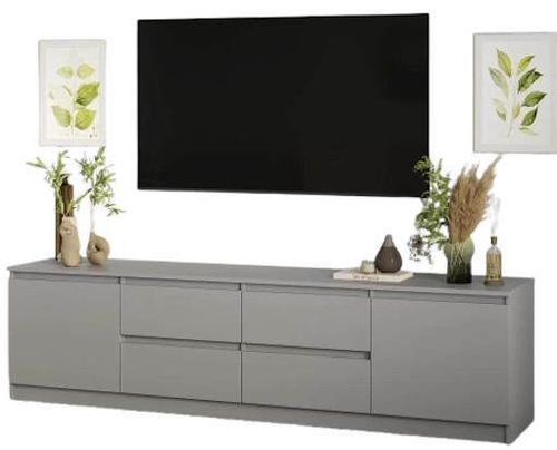 cumpără Comodă TV MebelStar NEO 4S2D 200x43x53 Grey (MBS-1266) în Chișinău 