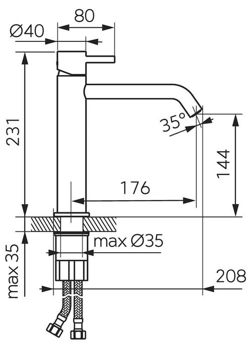 cumpără Baterie lavoar Ferro Ciriculus BCK2ML (lavoar mediu) în Chișinău 