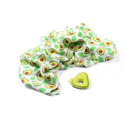 Pelincuta din bambus Babyono Avocado (120x120 cm) + jucarie 