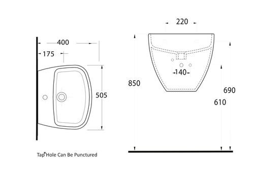 cumpără Lavoar Ege Vitrifye Alvona 1th (86511) în Chișinău 