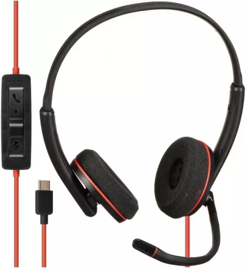 купить Наушники игровые Poly Blackwire 3220 Stereo + USB-C/A Adapter в Кишинёве 