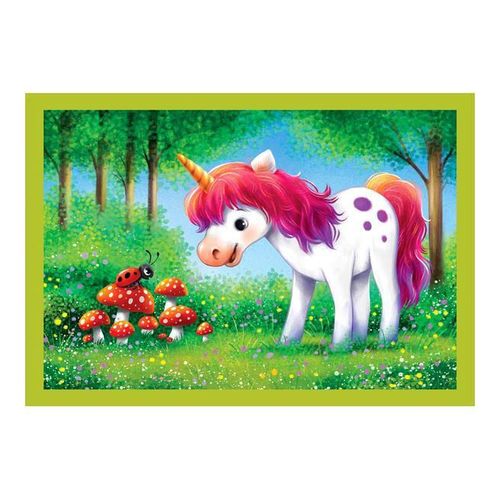 купить Пазл Clementoni Puzzle 4in 1 O zi cu unicorni 2025 (21740) в Кишинёве 
