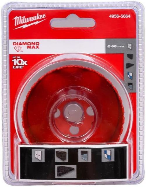 cumpără Set de tubulare, bite, duze Milwaukee 49565664 coroana diamantata p/u teracota Ø68mm în Chișinău 