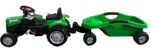 купить Транспорт для детей Pilsan 07320 Tractor cu remorca Power, verde в Кишинёве 