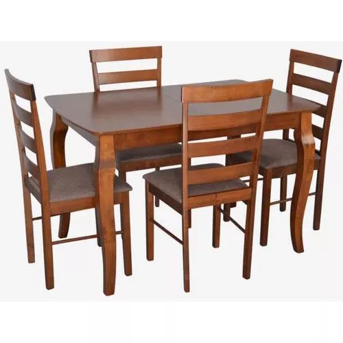 cumpără Set masă și scaune Evelin di Costacurta стол HV-29V Burnish Oak + 4 стула GLORIA Burnish/Ekea12 Dark Brown în Chișinău 