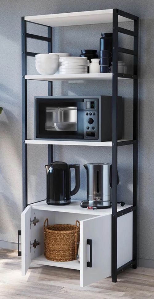 купить Этажерка Nex Home Многоярусный, для кухни, 4 ящика, 56x30x138 см, Белый (28-04-01) в Кишинёве 
