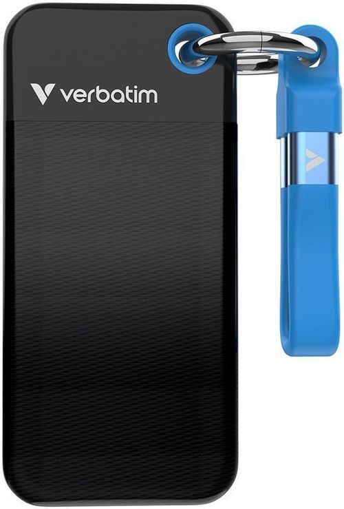 купить Накопители SSD внешние Verbatim VER_32283 M.2 512GB Pocket USB 3.2 Gen 2, Black/Blue в Кишинёве 