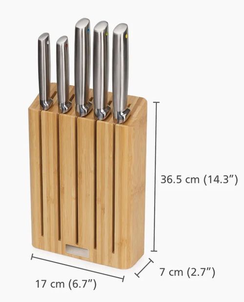 купить Набор ножей Joseph Joseph 10564 Cu stativ din bambus в Кишинёве 