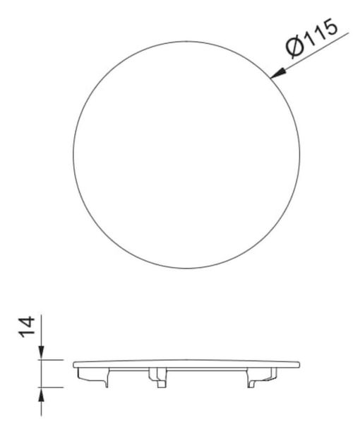 cumpără Accesoriu pentru chiuvete de bucătărie Reginox R41444 Wasteplug cover plate Champagne în Chișinău 