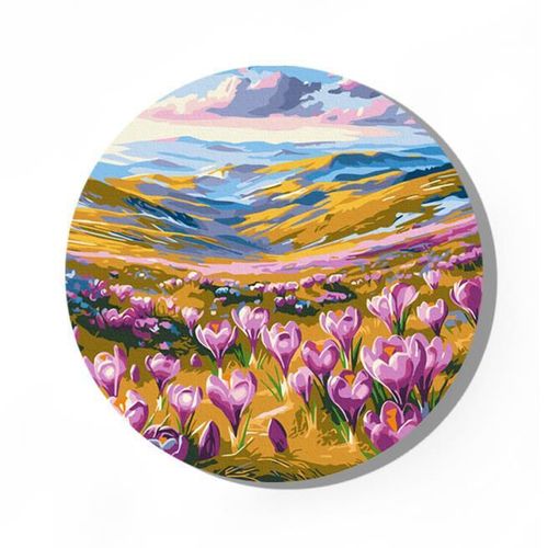 cumpără Tablou pe numere BrushMe RC00084L rotunda d40, Trezirea primavara în Chișinău 